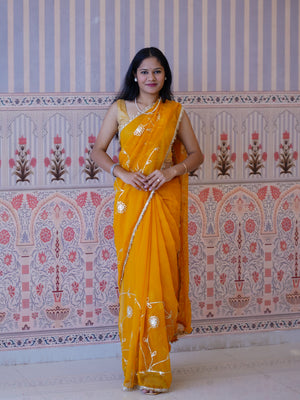 Buy Georgette Traditional Style Saree Tanmira