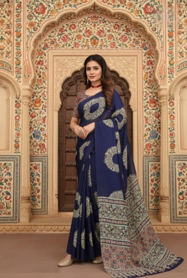 By Kalindi Saree With Casual Wear