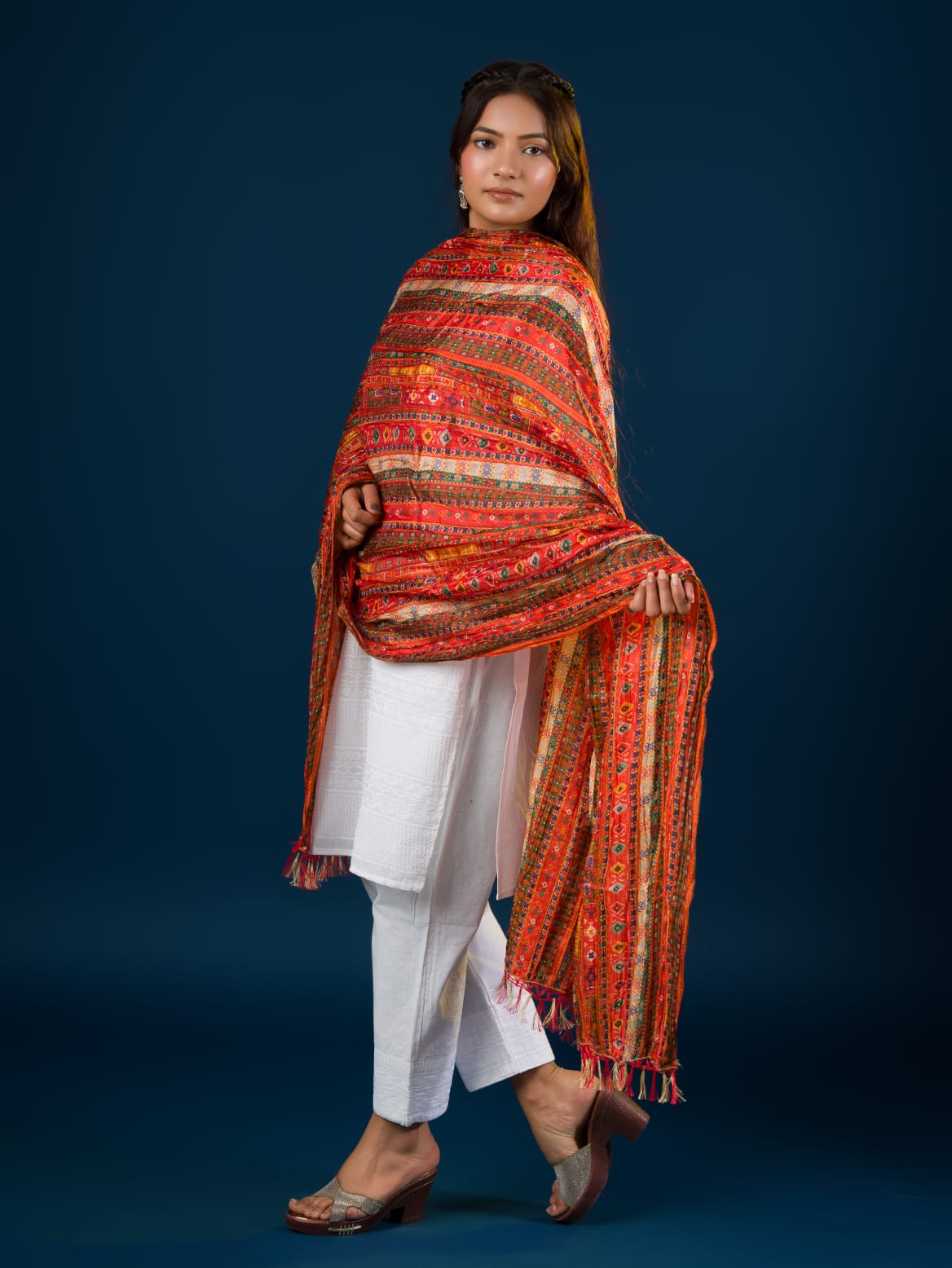 Tanmira New Chinon Printed Dupatta RAY