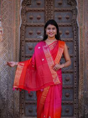 Buy Dola Silk Designer Style Saree With Gotapatti Work Tanmira