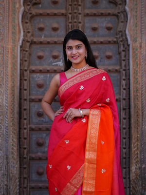 Buy Dola Silk Designer Style Saree With Gotapatti Work Tanmira