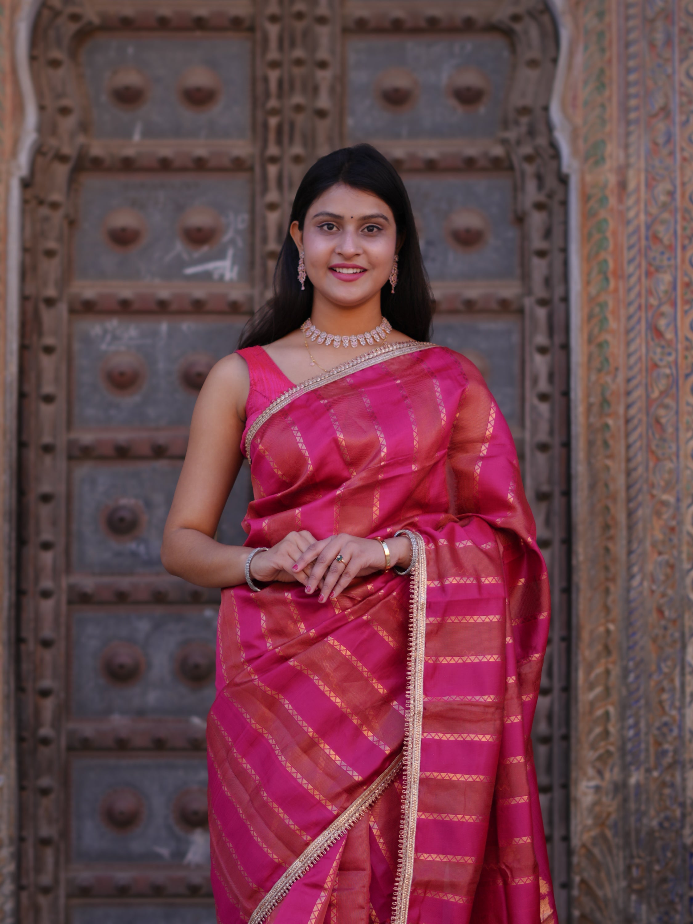 By New Royal Banarasi Inspired Saree Tanmira