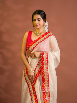 By Banarasi Saree With Festive Wear