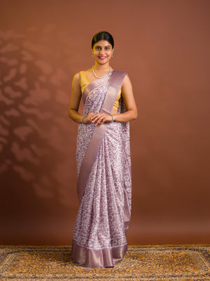 By Printed Style With Zari border
