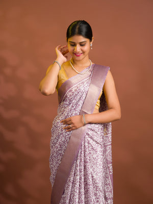 By Printed Style With Zari border