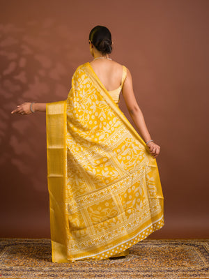 By Printed Style With Zari border