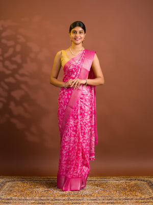 By Printed Style With Zari border