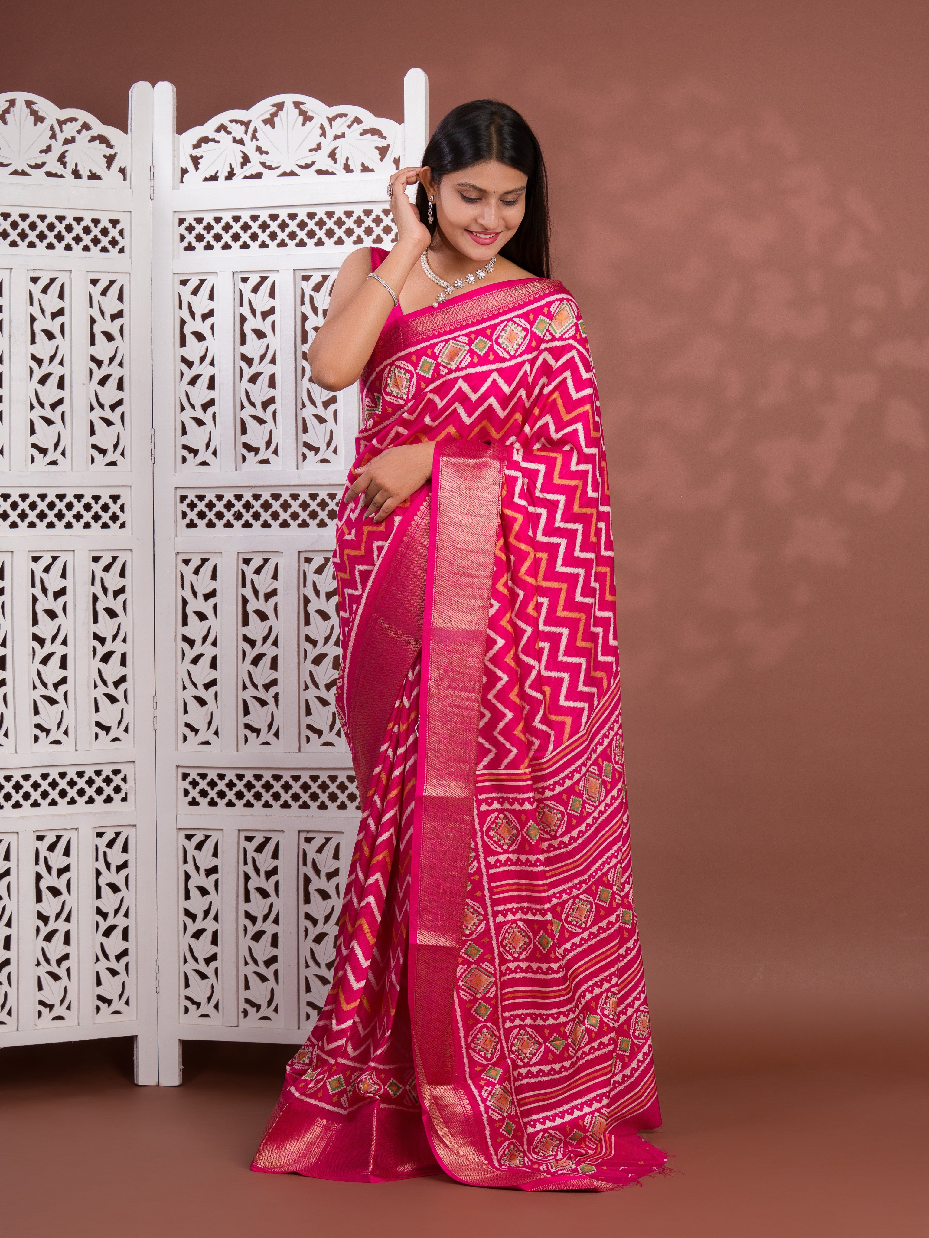 Tanmira New Launch Cotton Silk Printed Style With Daily Wear Pink Saree STL
