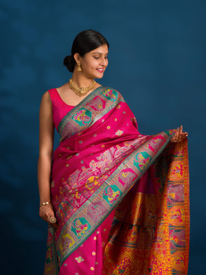 By Kalamkari Saree With Perfect for Festive Wear
