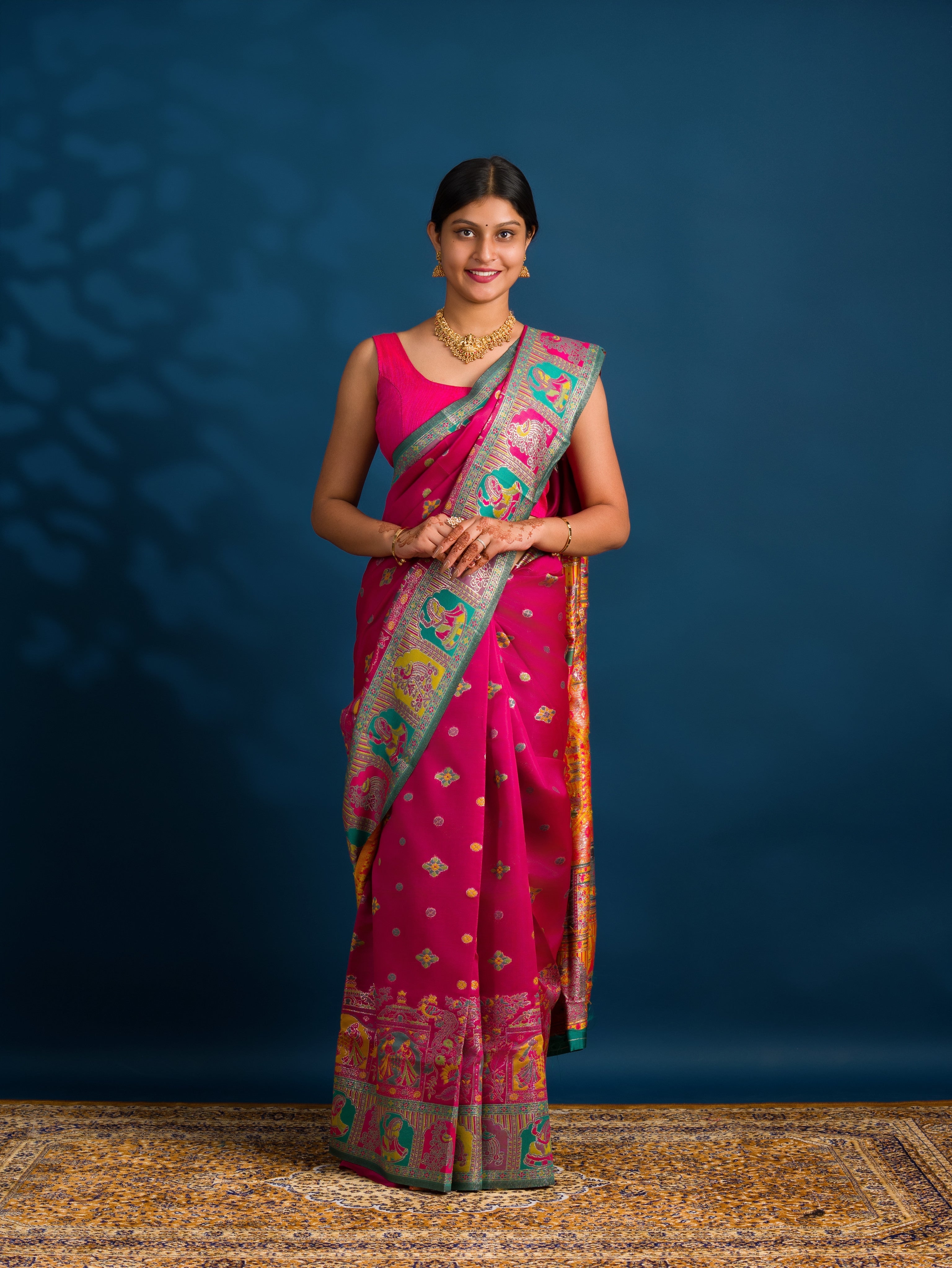 By Kalamkari Saree With Perfect for Festive Wear