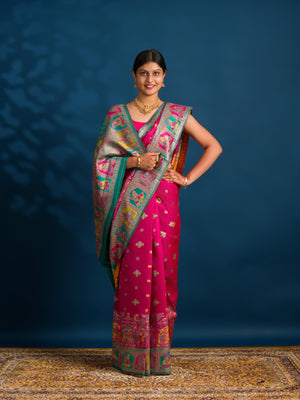 By Kalamkari Saree With Perfect for Festive Wear