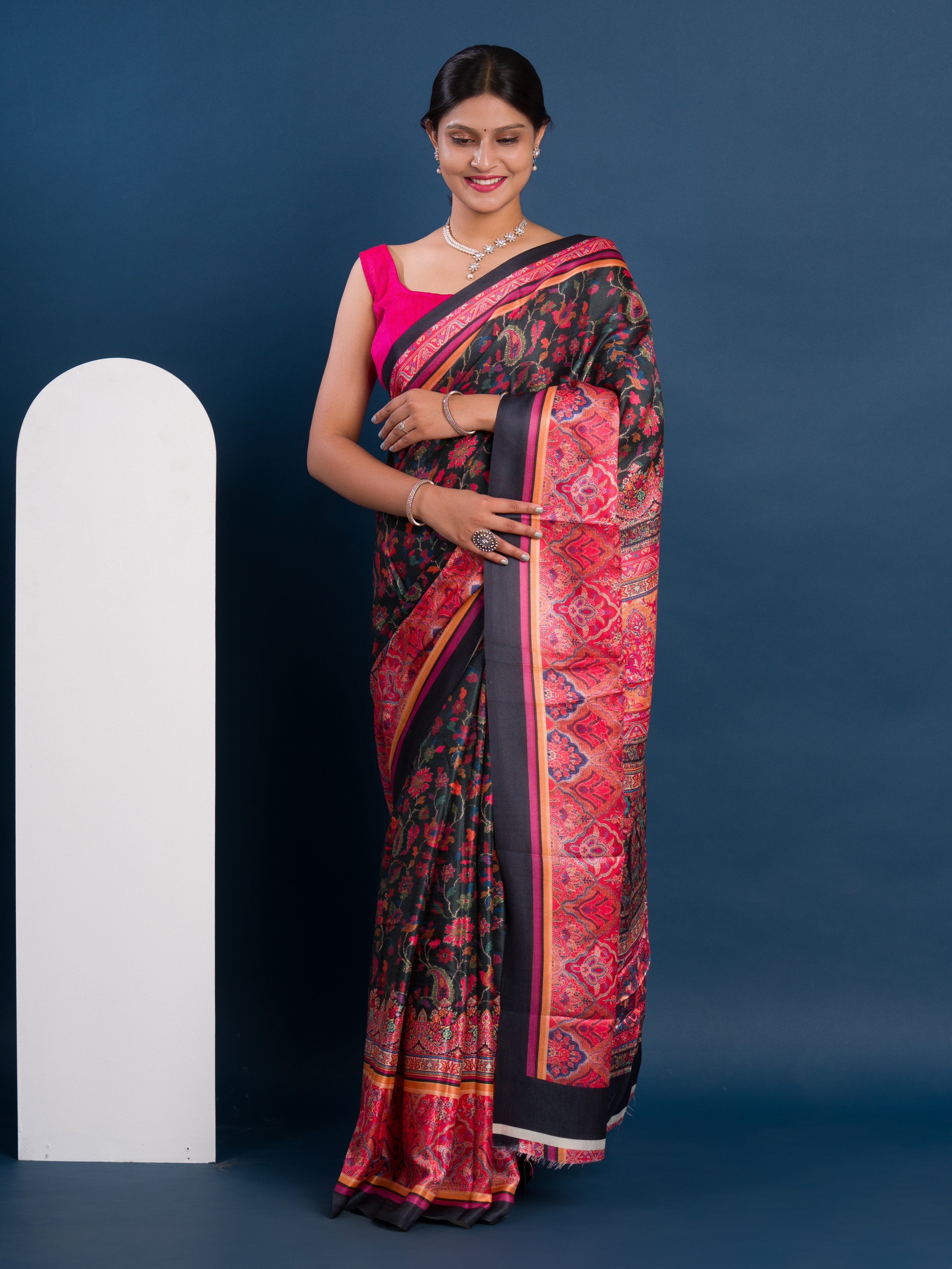 Tanmira New Special Pashmina Soft Silk Pashmina Style With Digital Print Work Saree VJT