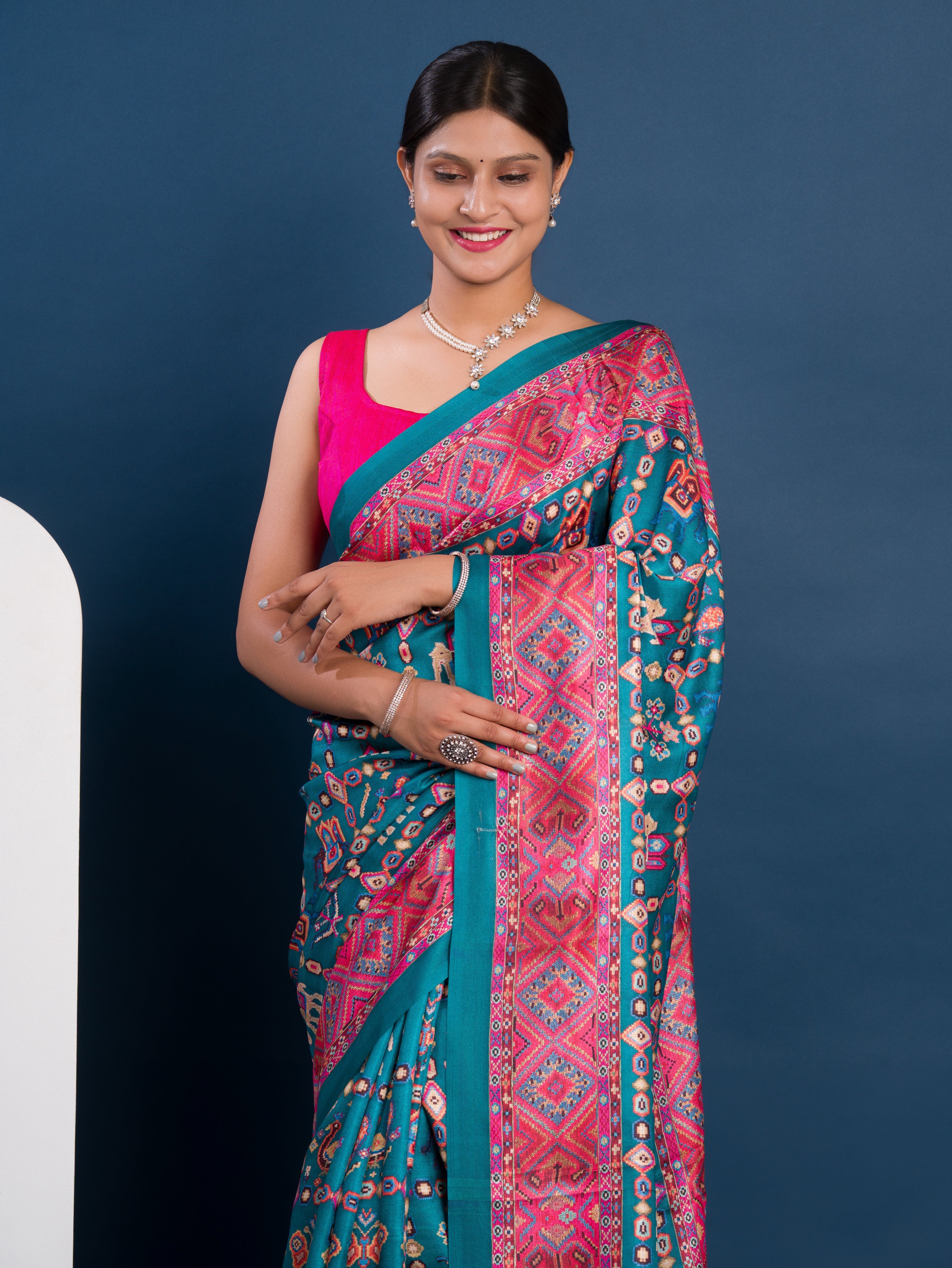 Tanmira New Pashmina Soft Silk Pashmina Style With Digital Print Work Saree VJT