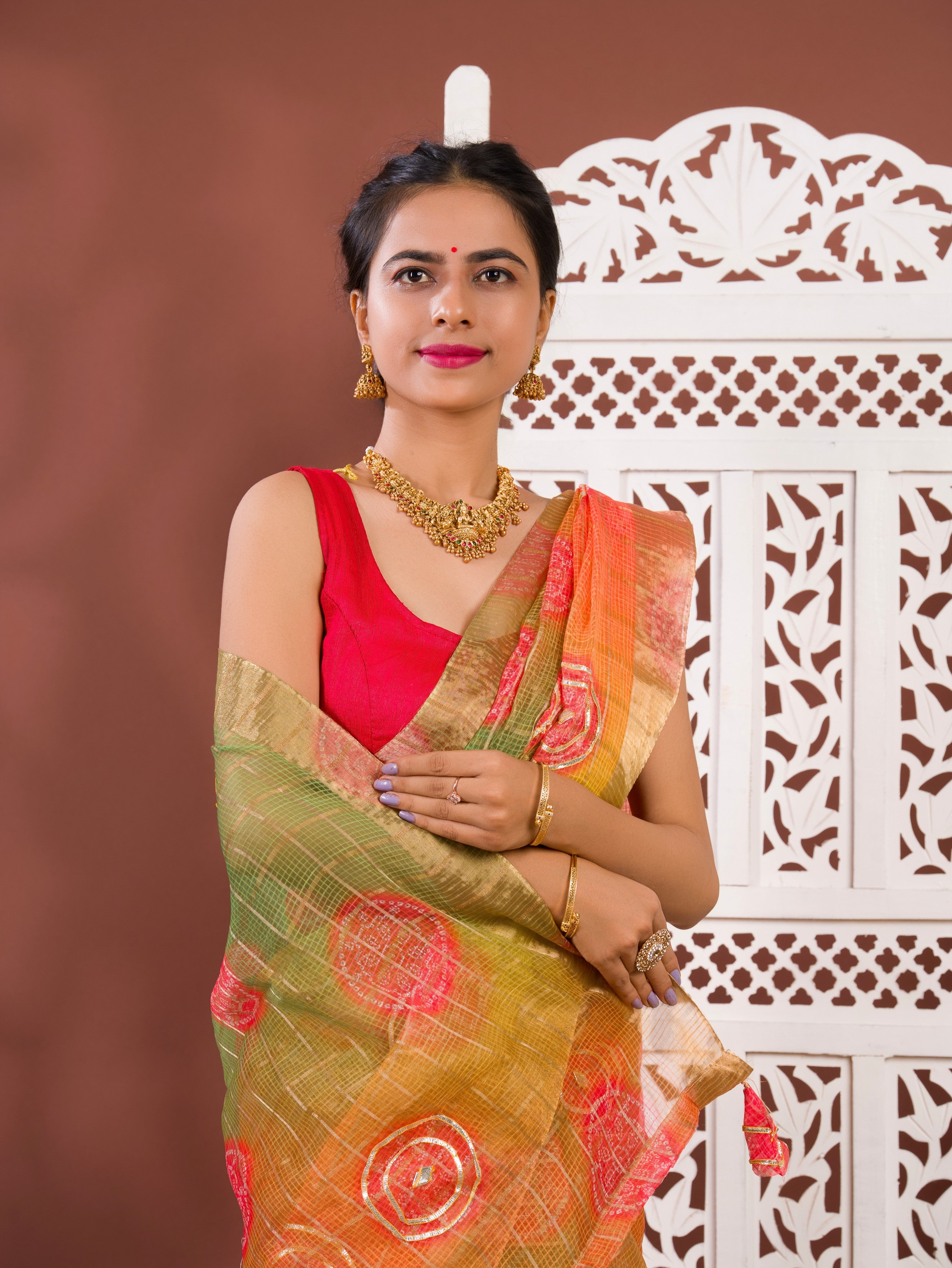 By Bandhani Saree