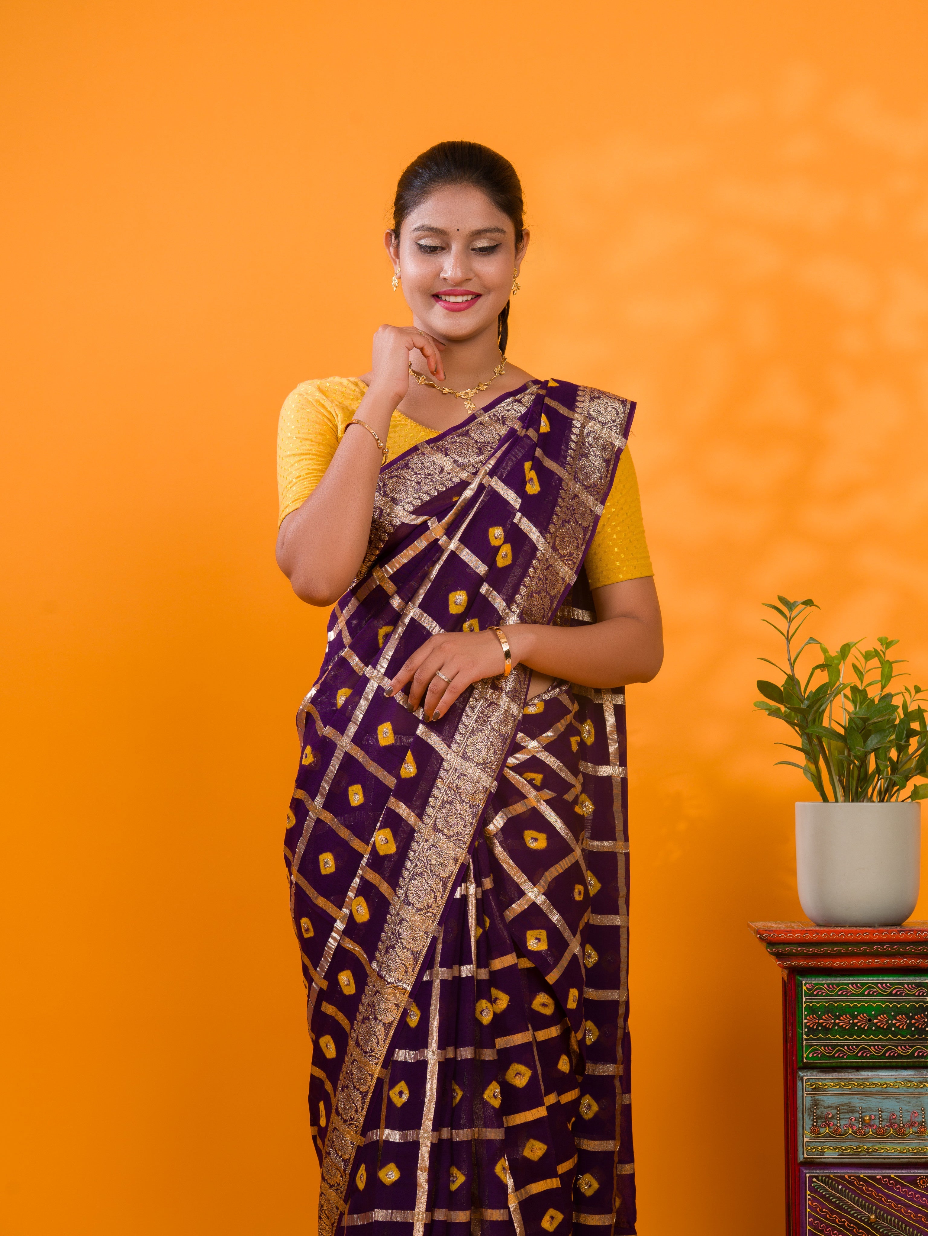 Tanmira Comfortable Casual Wear Saree in Georgette With Zari Weaving CHAND