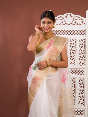 By Printed Saree With Festive wear