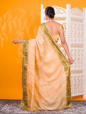 By Bandhani Saree With Festive Wear