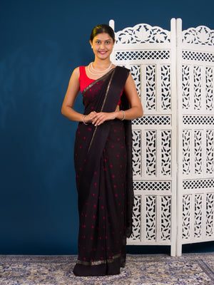 By Bandhani Saree With Casual Wear