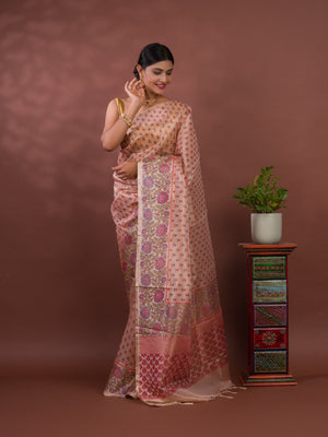 Cotton silk Printed Style Casual Wear Saree under 1500