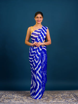 By Leheriya Saree With Casual Wear