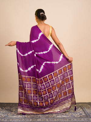 By Bandhani Saree With Festive Wear