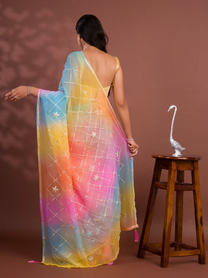 GotaPatti Work saree for party wear