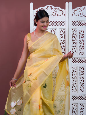 By Printed Saree Wih Casual Wear