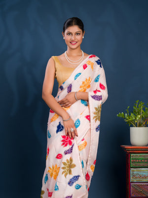 By Bandhani Saree With Party wear