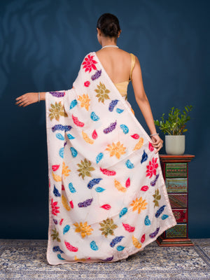 By Bandhani Saree With Party wear