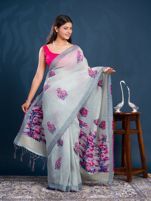 By Kanchi Linen South Indian Saree