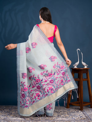By Kanchi Linen South Indian Saree