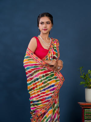 Leheriya Style saree under 1000