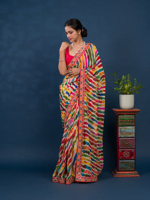 Leheriya Style saree under 1000