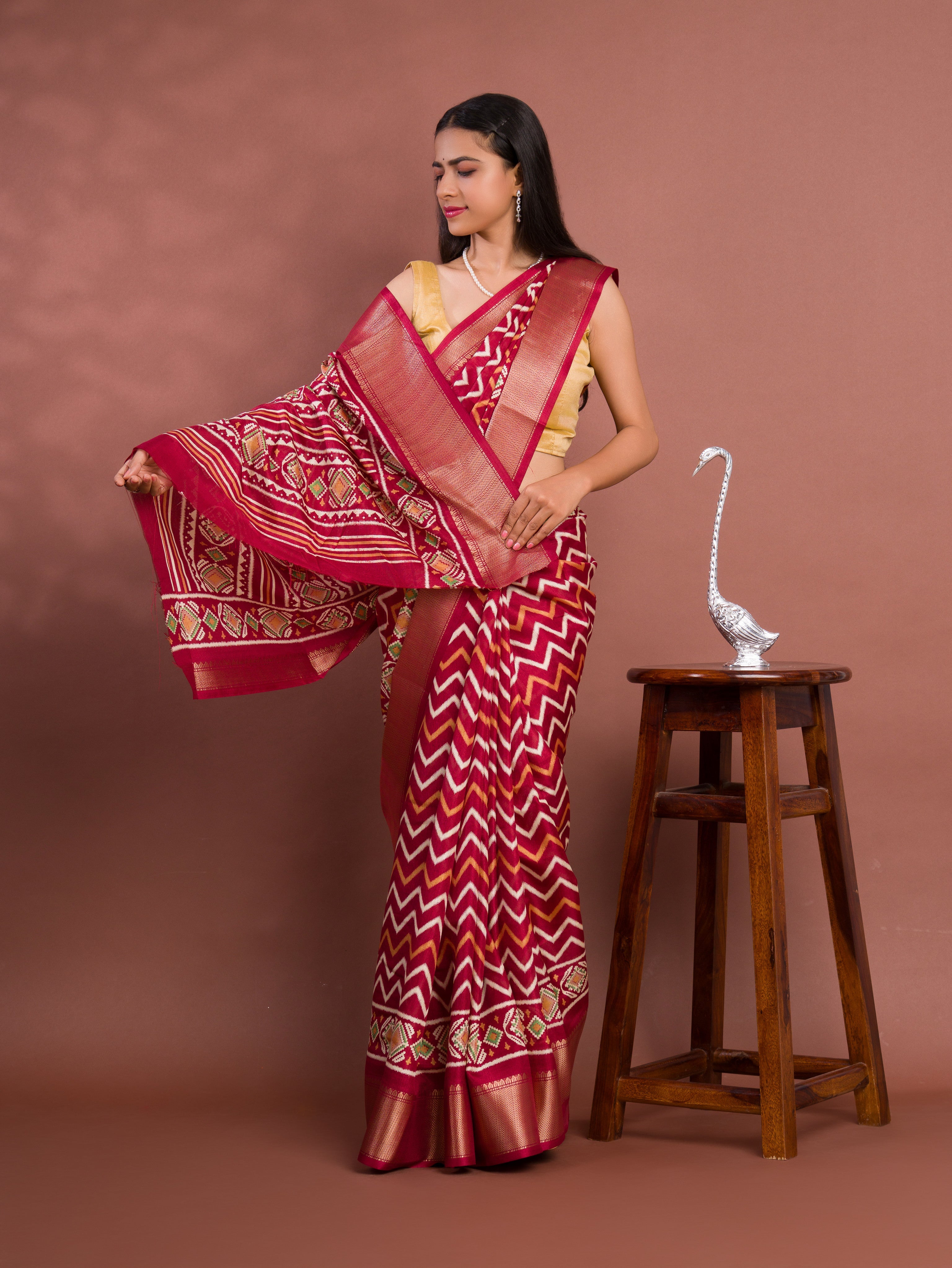 Tanmira New Cotton Silk Printed Style With Daily Wear Maroon Saree STL