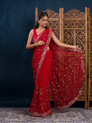 By Jaipuri Traditional Saree