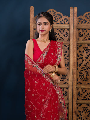 By Jaipuri Traditional Saree