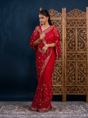 By Jaipuri Traditional Saree