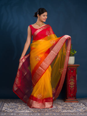 Buy Banarasi Saree With Festive Wear Tanmira