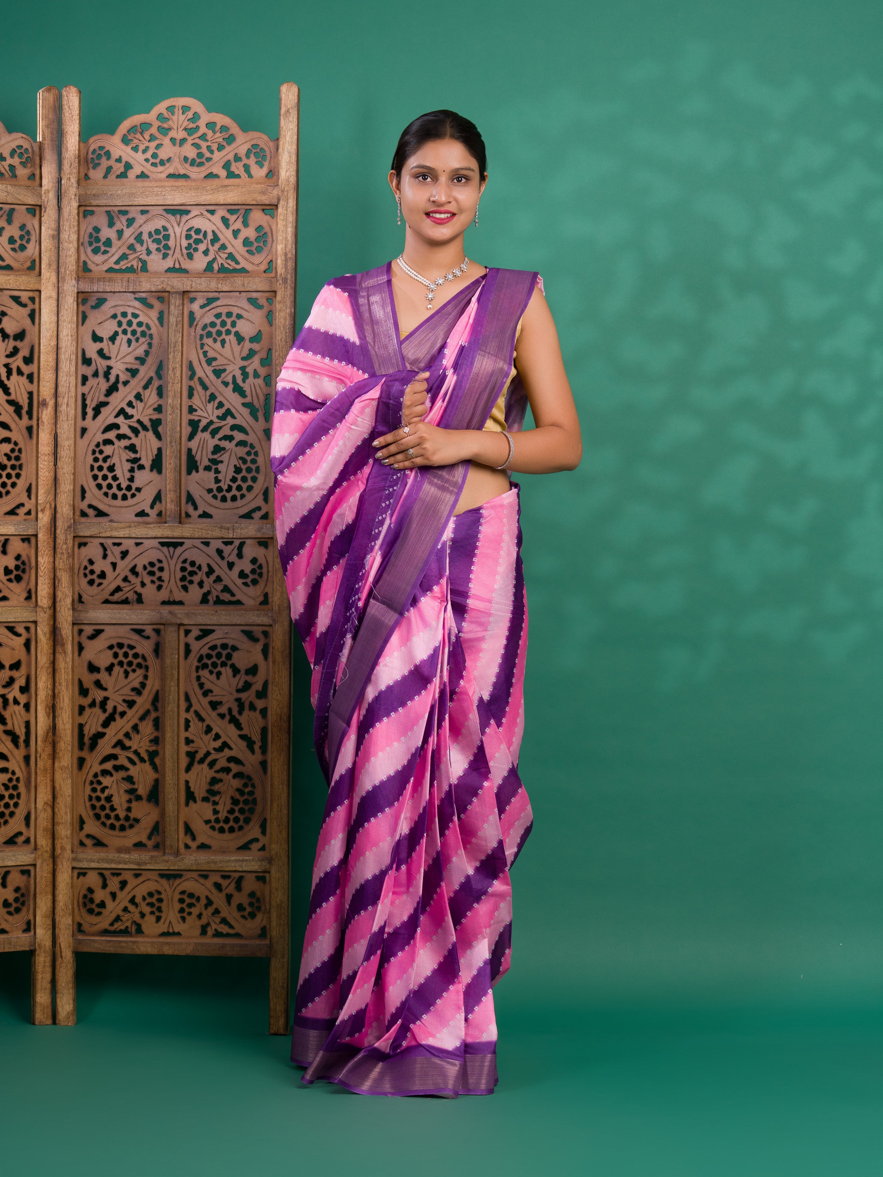 Tanmira New Latest Cotton silk Printed Style With Zari Border Saree GAN