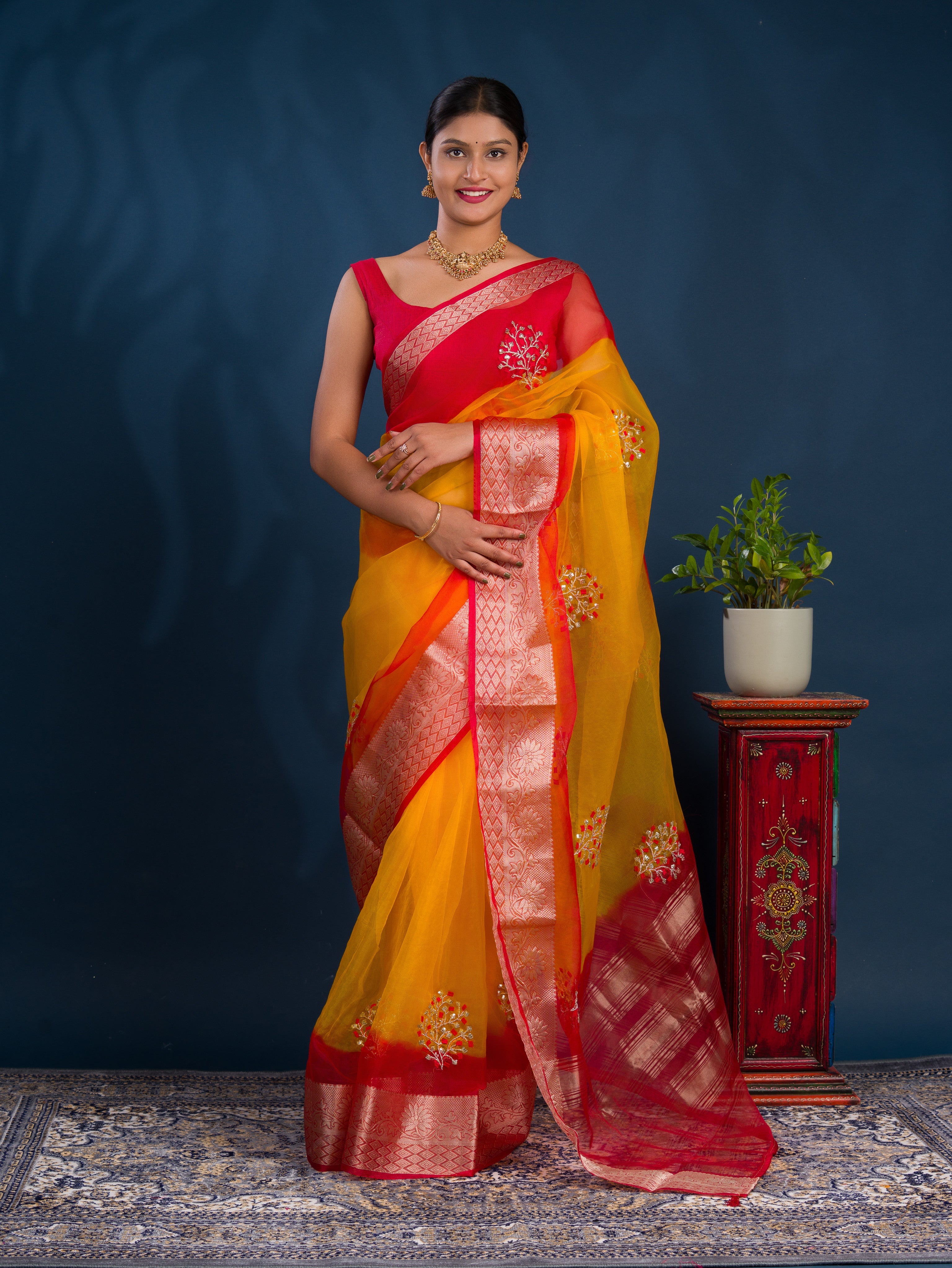 Buy Banarasi Saree With Festive Wear Tanmira