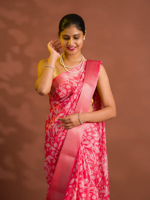 By Printed Style With Zari border