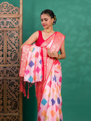 By New Dola Silk Bollywood Style With Zari border Saree