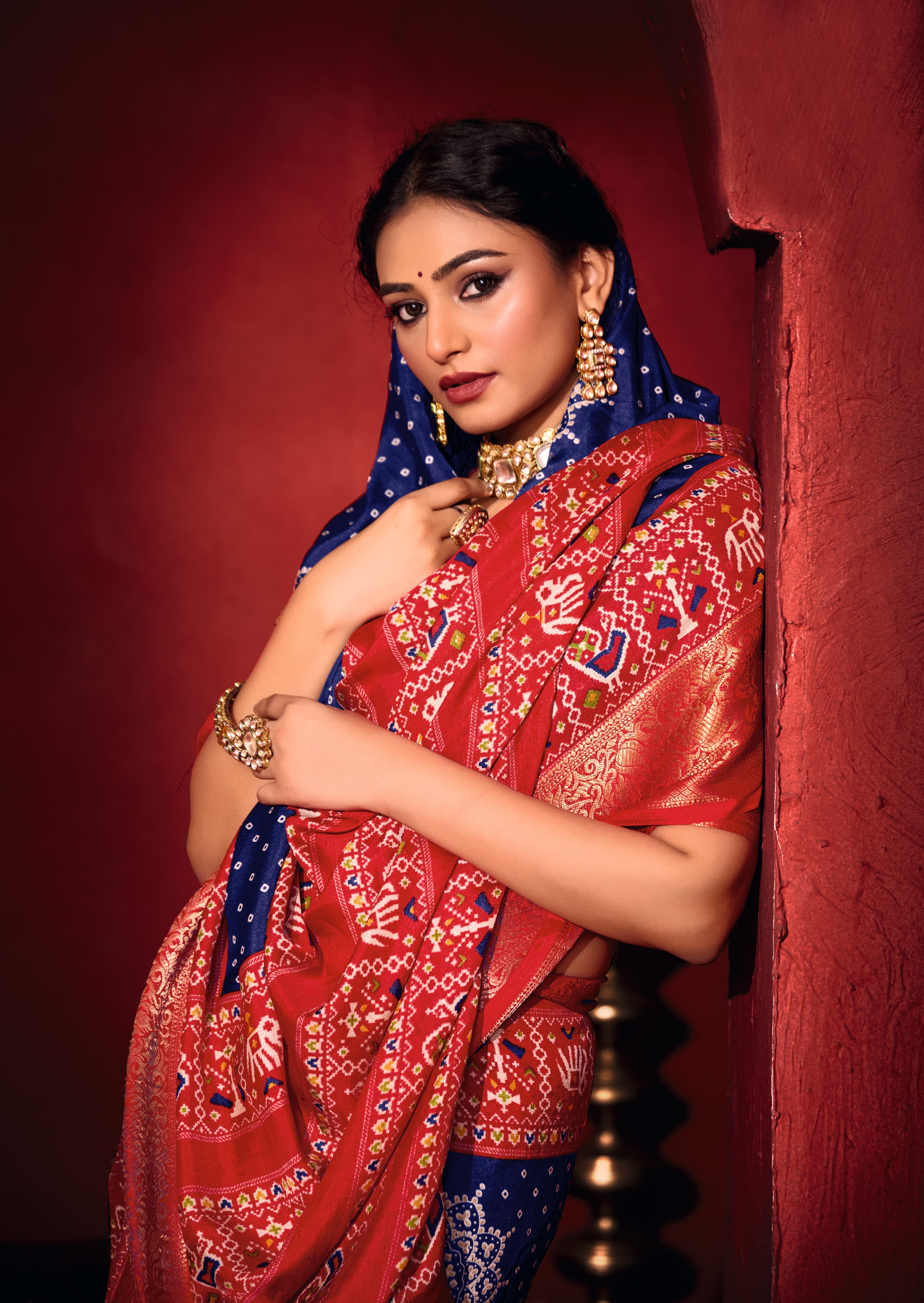 Tanmira New Latest Beautiful Pashmina Silk Bandhani Potol Print Saree STR