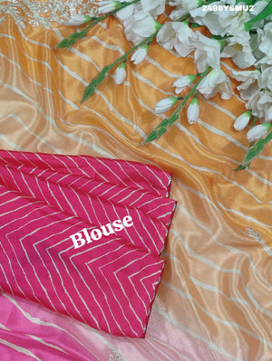 A colorful saree in leheriya style
