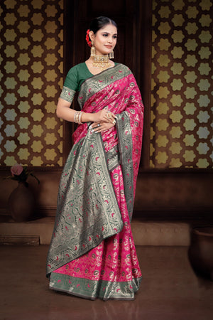 By Banarasi Saree with Festive Wear