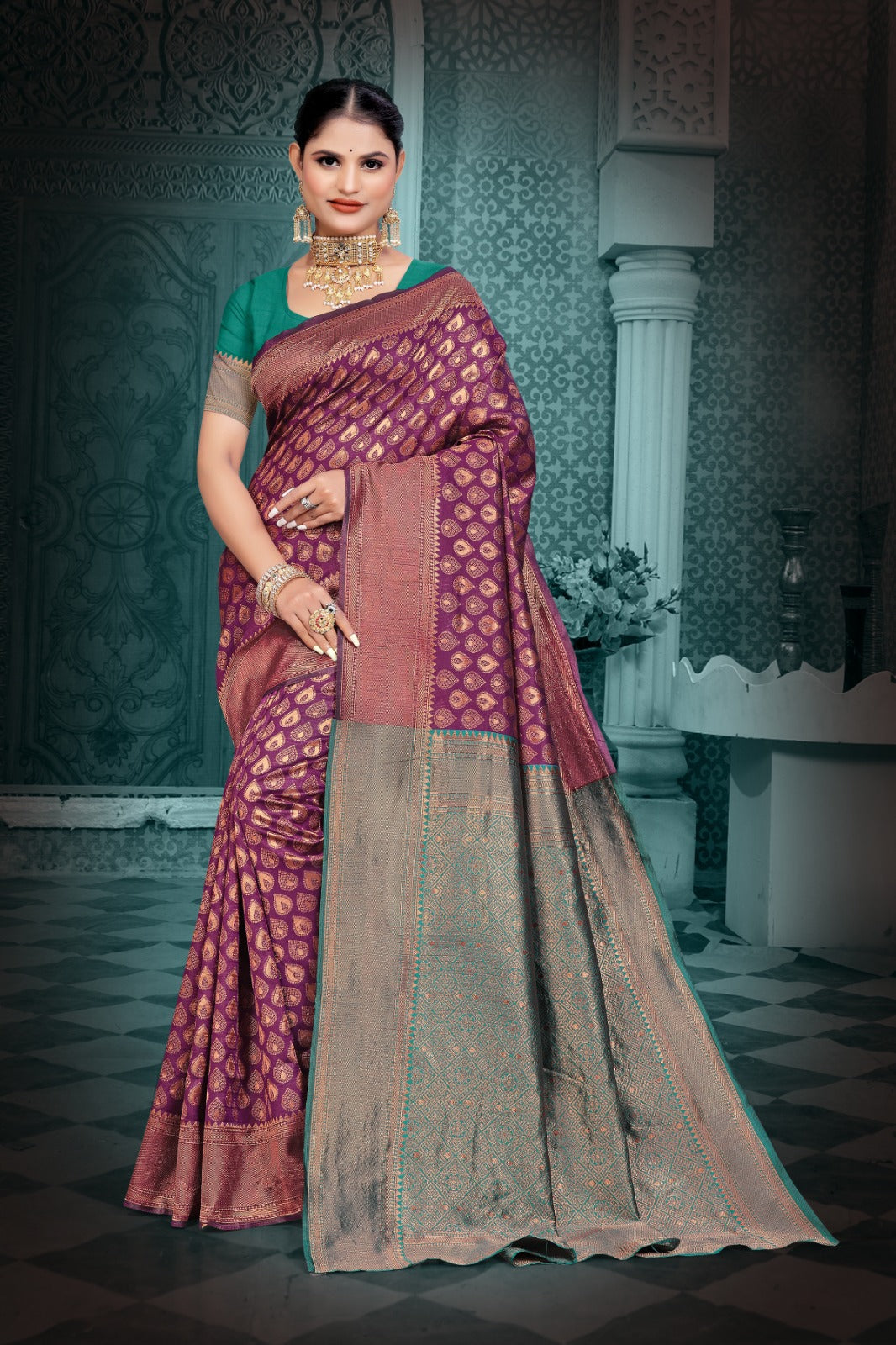 Tanmira New Dola Silk Banarasi Saree with Fancy Palu DC