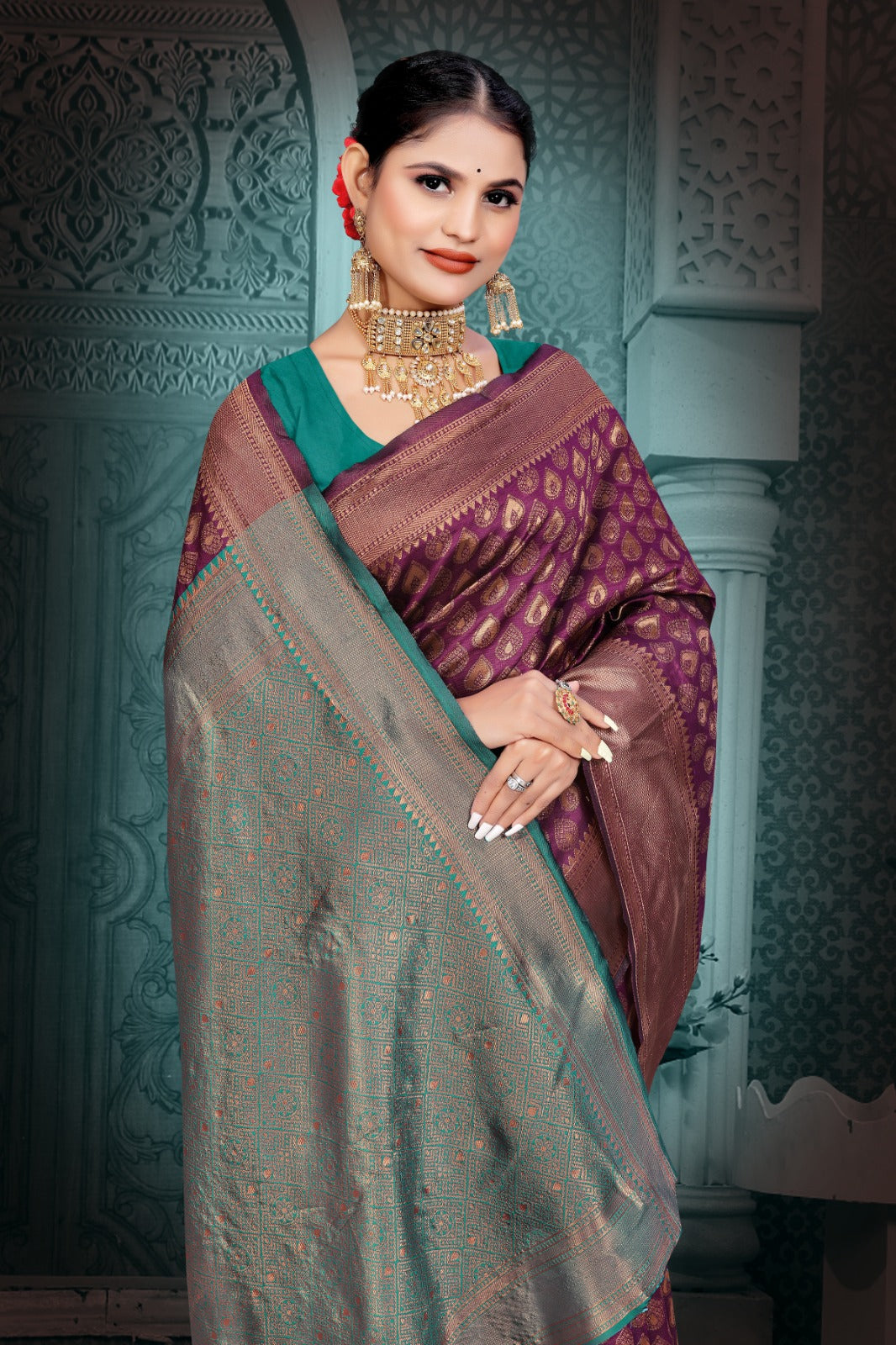 Tanmira New Dola Silk Banarasi Saree with Fancy Palu DC