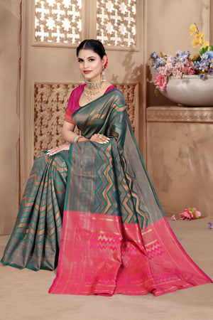 By Banarasi Saree with Festive Wear