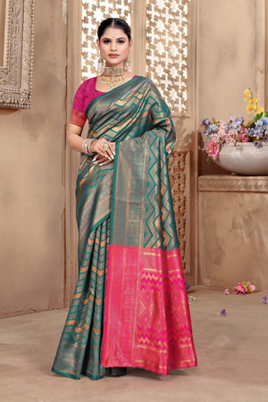 By Banarasi Saree with Festive Wear