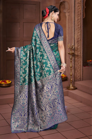 By Banarasi Saree with Festive Wear